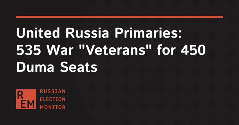 Image for the Tweet beginning: United Russia Primaries: 535 War