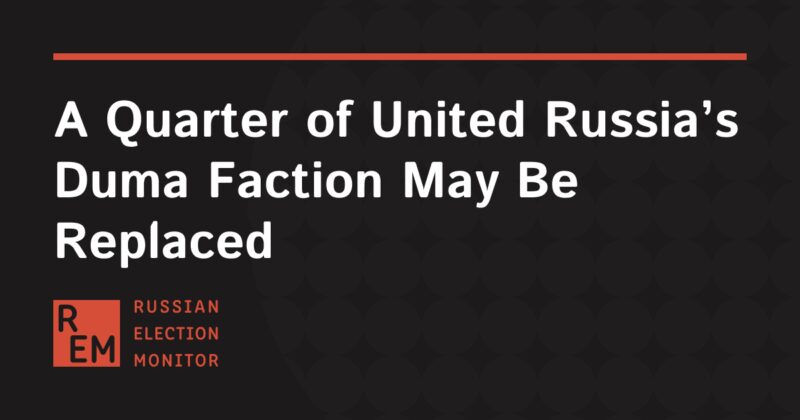 Image for the Tweet beginning: A Quarter of United Russia’s